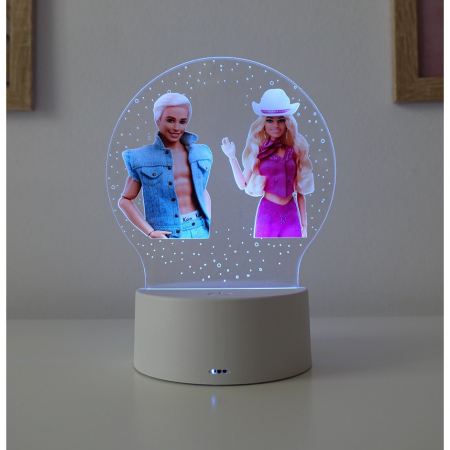 Lampa de veghe LED, personalizata Barbie si Ken [1]