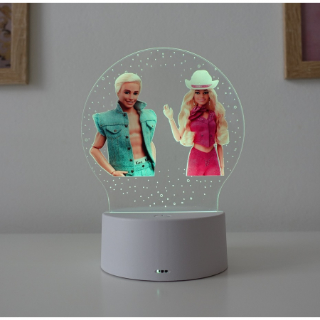 Lampa de veghe LED, personalizata Barbie si Ken [2]