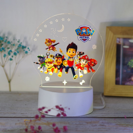 Lampi de veghe pentru fete - Lampa de veghe personalizata, Paw Patrol