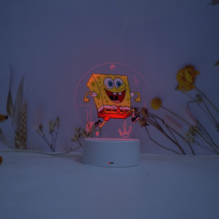 Lampa de veghe LED, personalizata SpongeBob [1]
