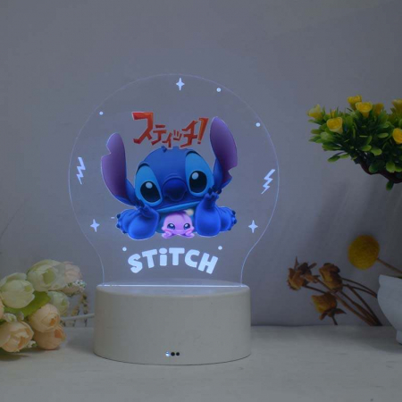 Lampi de veghe pentru fete - Lampa de veghe LED, personalizata Stitch