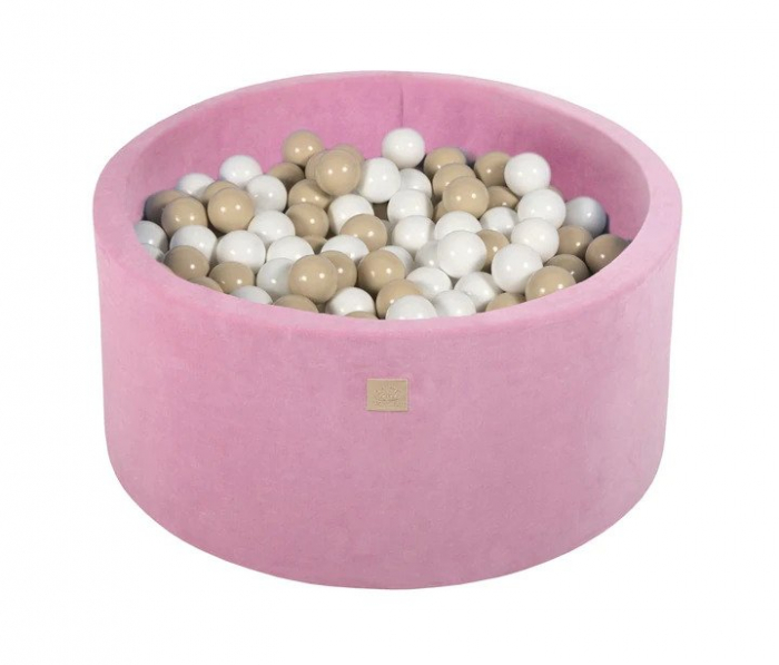 Piscina cu bile pentru copii roz Velvet Ballenbakje [1]