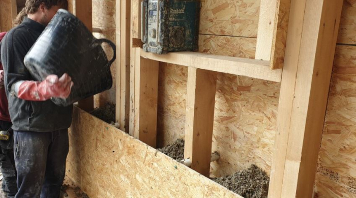 Lime-type binder for hempcrete hemp concrete [28]