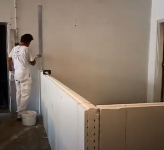 Gypsum blocks with groove and tongue joint for interior partitions [6]