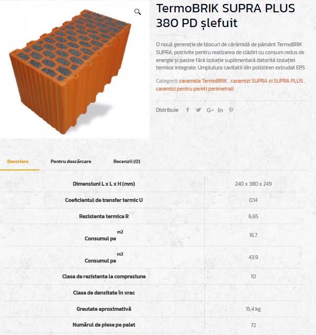 Caramizi ceramice insertie polistiren grafitat NEOPOR [11]