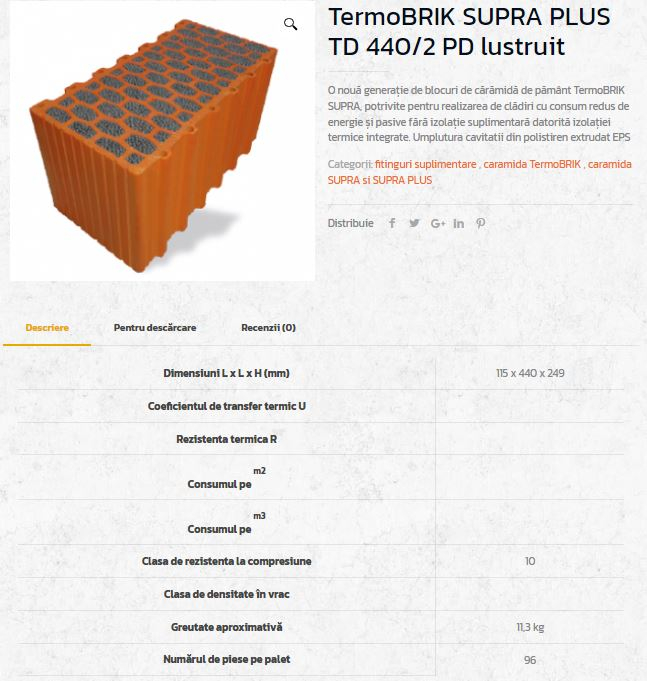 Caramizi ceramice insertie polistiren grafitat NEOPOR [12]