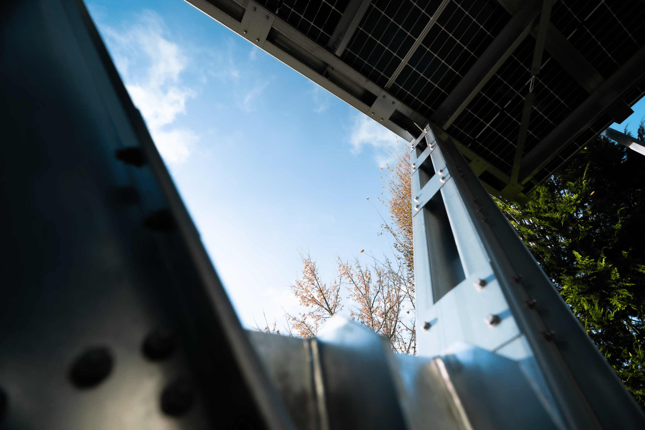 Prefabricated metal carport made of thin-walled steel profiles and sandwich panels [5]