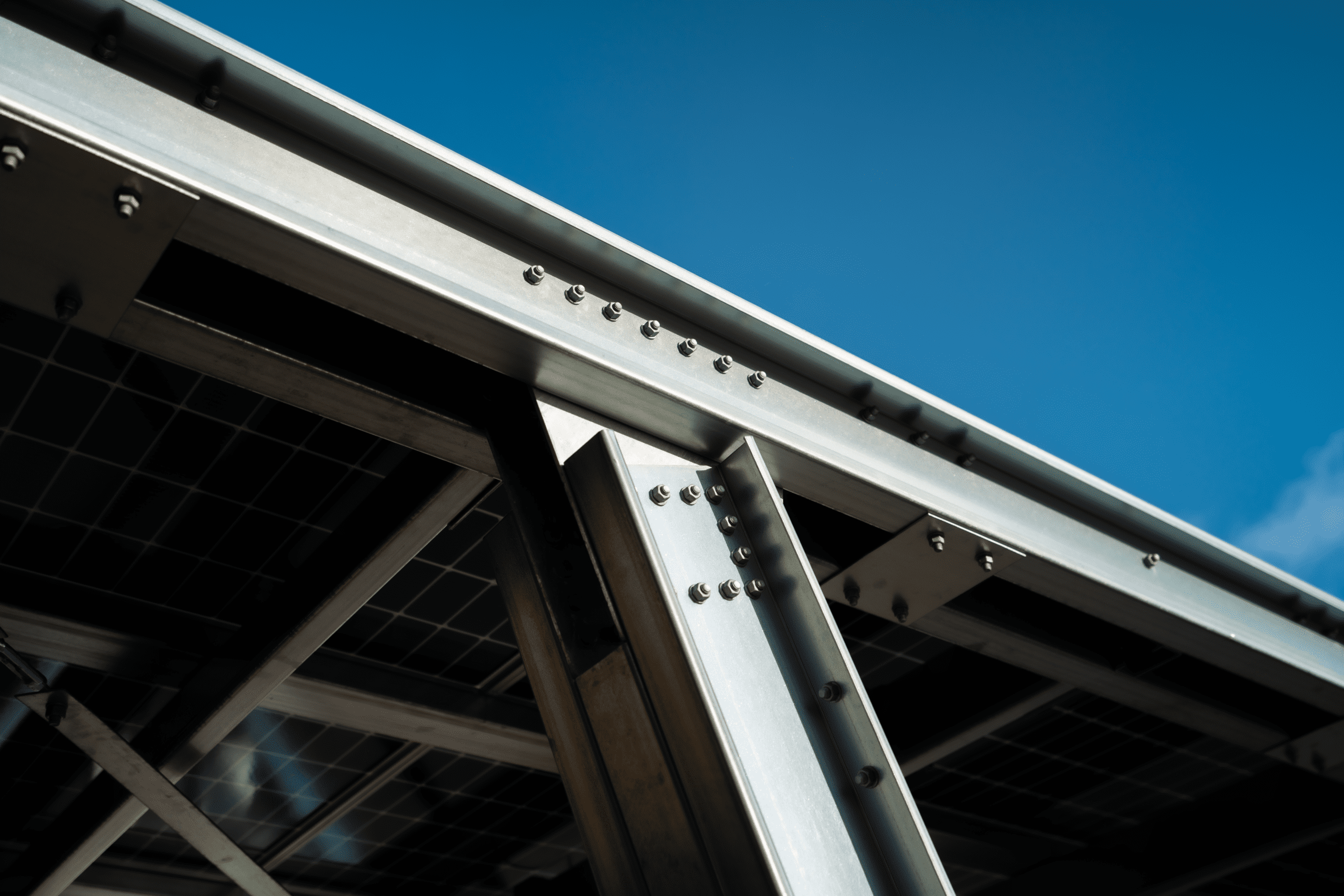 Prefabricated metal carport made of thin-walled steel profiles and sandwich panels [4]