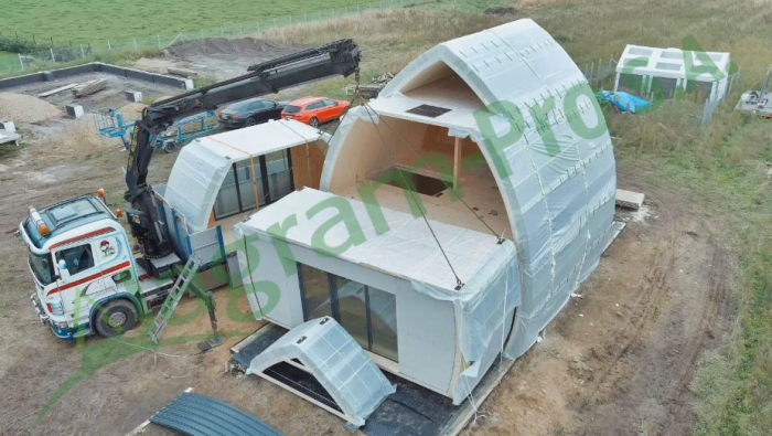A-frame houses made of glued laminated wood [4]