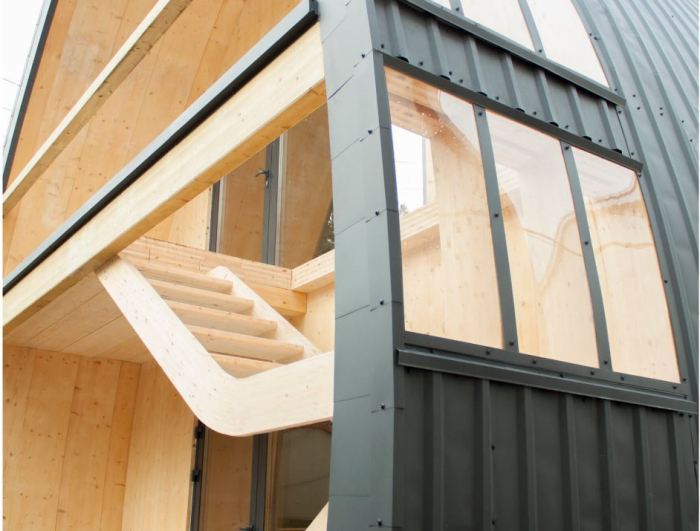 A-frame houses made of glued laminated wood [2]