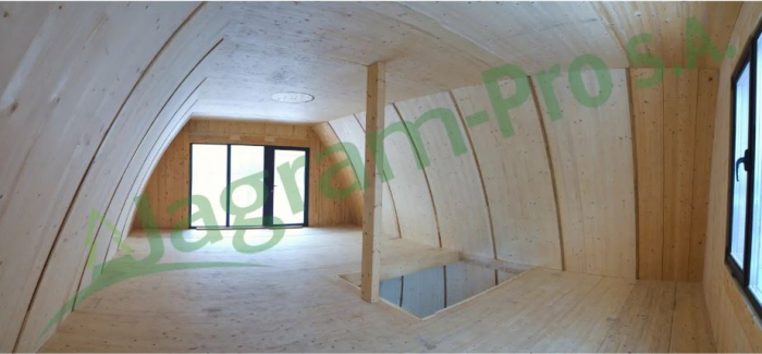A-frame houses made of glued laminated wood [16]