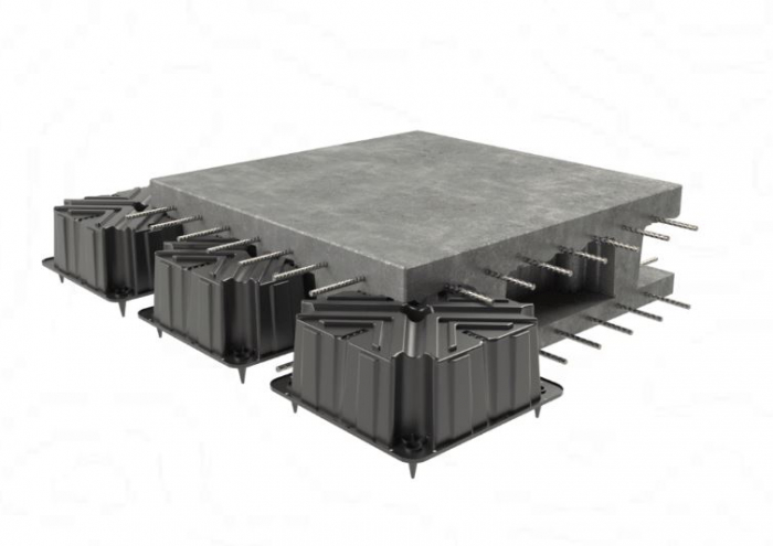 Formwork for hollow reinforced slabs [2]