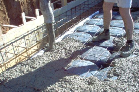 Lost formwork for ventilated foundations [15]