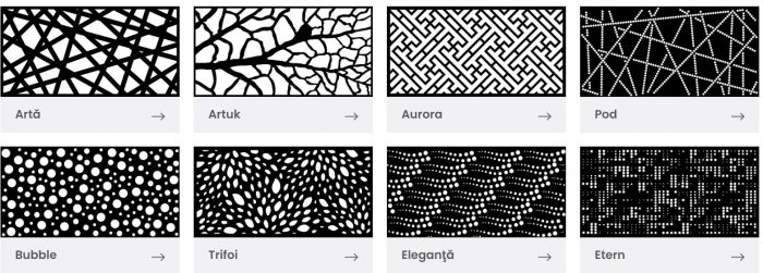 Tabla expandata , perforata, debitata laser [38]
