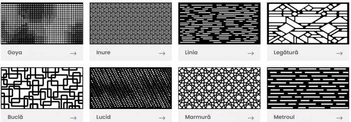 Tabla expandata , perforata, debitata laser [39]