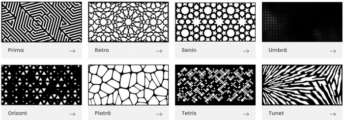 Tabla expandata , perforata, debitata laser [41]