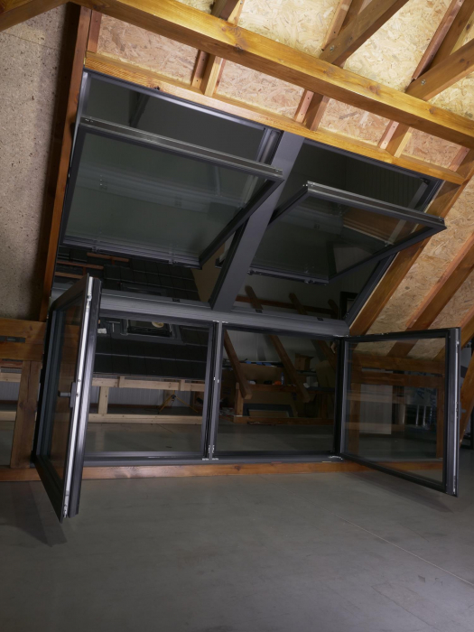 Aluminum attic windows, terrace access doors [9]