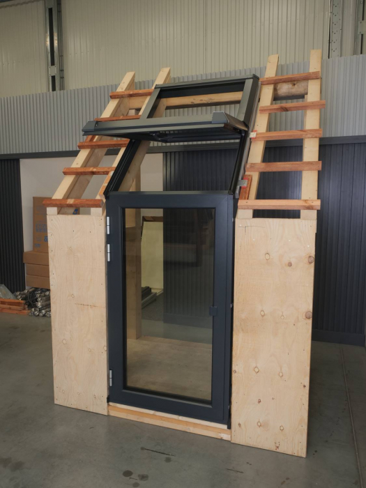 Aluminum attic windows, terrace access doors [12]