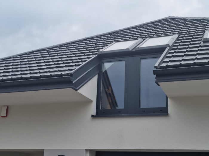 Aluminum attic windows with terrace access doors [10]