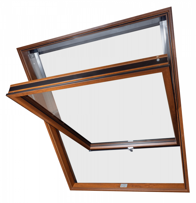 Aluminum attic windows with terrace access doors [14]