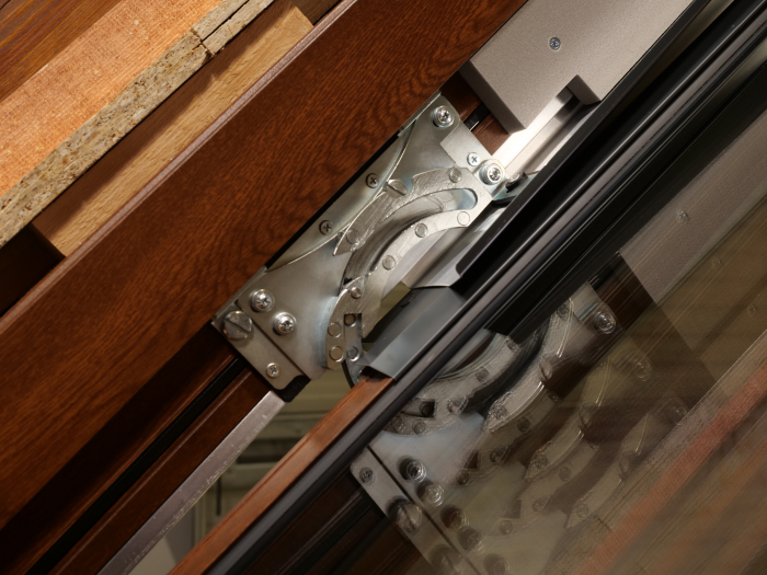 Aluminum attic windows with terrace access doors [16]