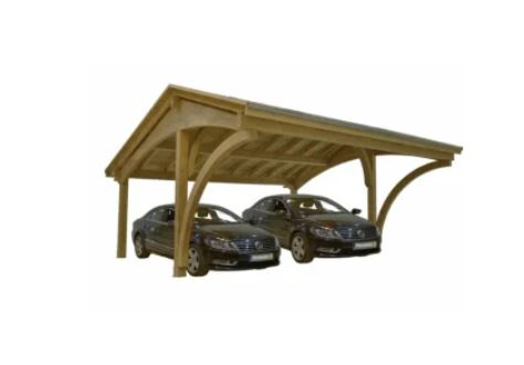Garaj, carport din lemn lamelar incleiat [15]