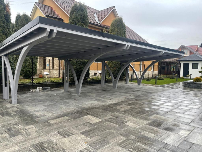 Garaj, carport din lemn lamelar incleiat [21]
