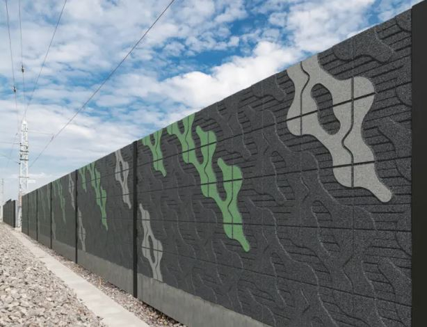 Rubber mattresses for soundproofing fences and structures infrastructure [9]
