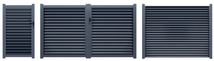 Gard modular din Aluminiu tip jaluzea [1]