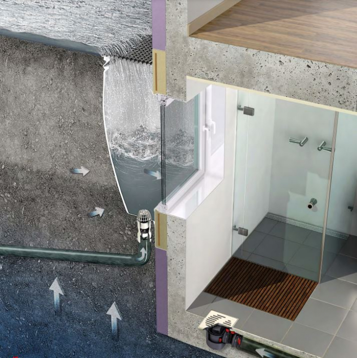 Basement window system - ventilation, tightness, flood resistance [7]