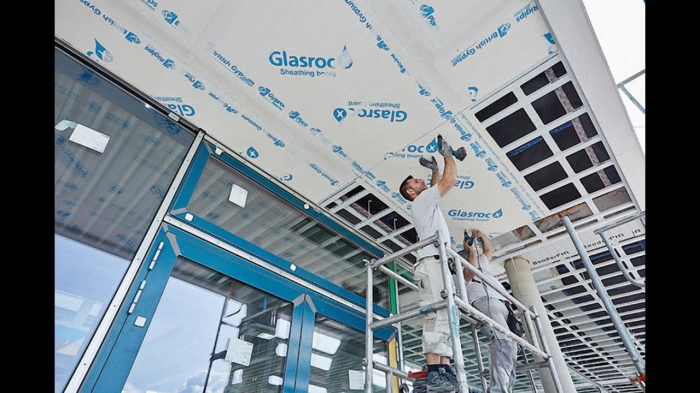 Plaster with fiberglass Glasroc [5]