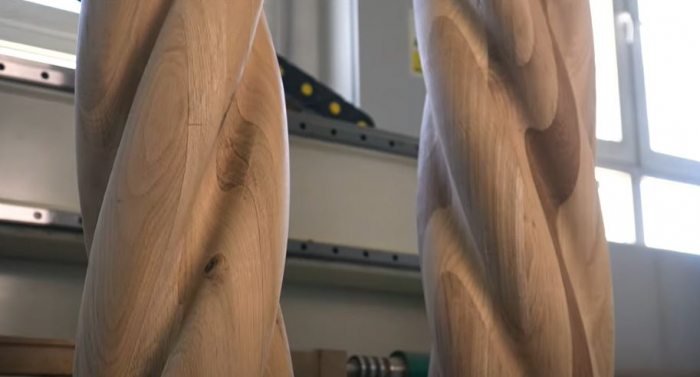 3D processed wooden beams [6]