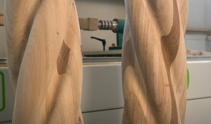 3D processed wooden beams [5]