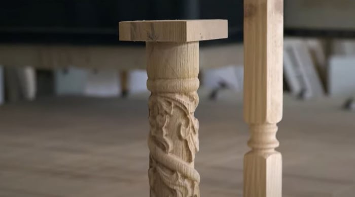3D processed wooden beams [3]