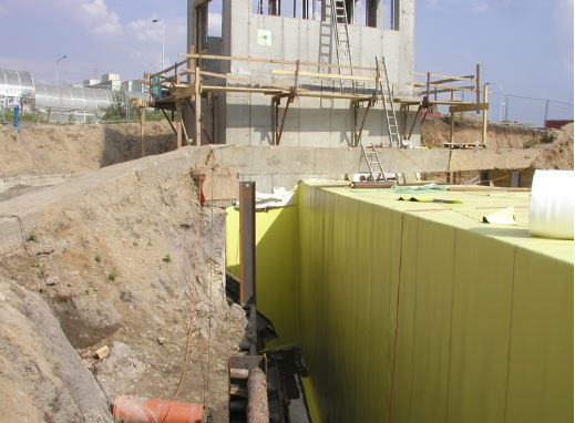 Soil waterproofing, chemical protection and radon protection. [2]