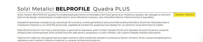 Invelitoare romb  Aluminiu texturat Invelitoara falt - Aluminiu 0,7 mm texturat Invelitoara falt -  Aluminiu 0,7 mm texturat tabla sistem acoperis, solzi tigla metalica click [15]
