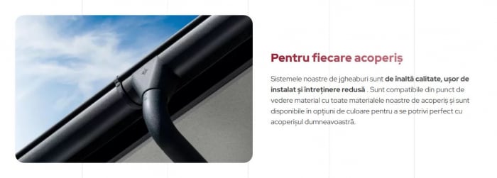 Jgheaburi, burlane coame, parazapezi, rigle si accesorii din Aluminiu pentru invelitoare. [12]