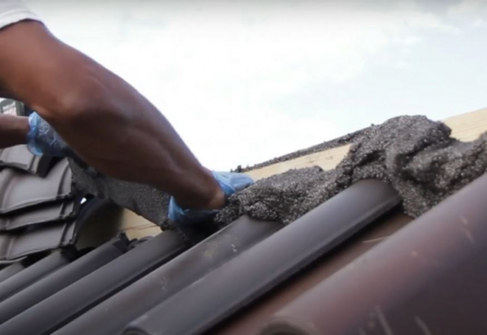 Ready-to-use thermal insulating roof mortar [17]