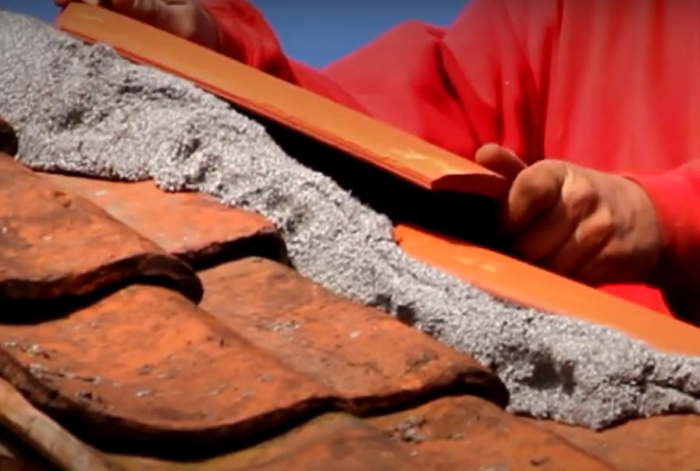 Ready-to-use thermal insulating roof mortar [5]