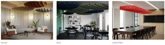 Decorative felt acoustic panels [12]