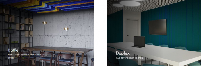 Decorative felt acoustic panels [5]