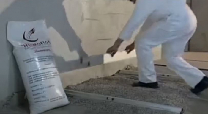Cellulose pellets for leveling and insulation [3]