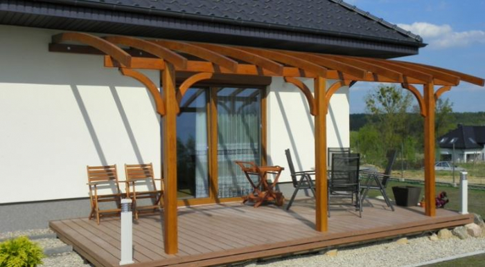 Pergolas and terraces made of glued laminated wood [22]