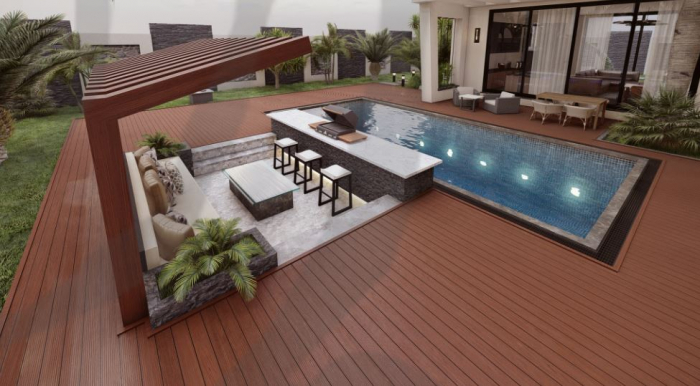 Universal cladding with wood-look aluminum profiles [13]