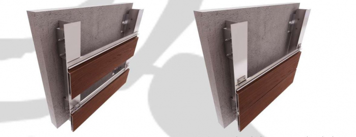 Universal cladding with wood-look aluminum profiles [6]