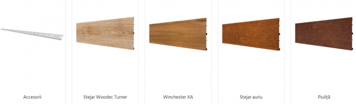 Placari universale cu profile de aluminiu cu aspect de lemn [18]
