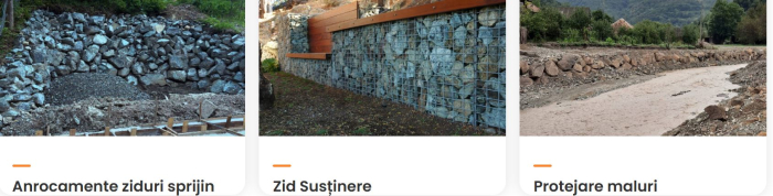 Piatra de cariera, gabioane, ziduri de sustinere, protejare maluri [3]