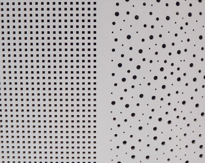 Acoustic gypsum boards without visible joints [3]