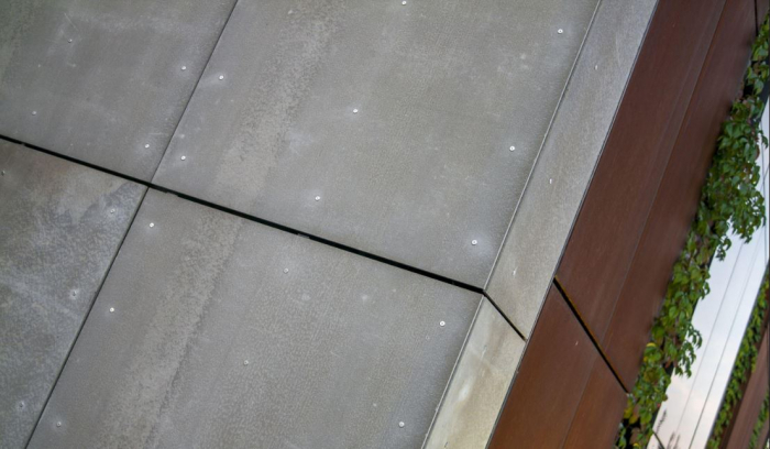 Tongue and groove fiber cement boards with wood chips [17]