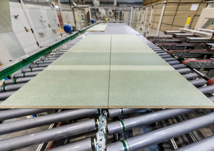 VMG Boards of agglomerated particles with a structural role and joint nut and spring [10]